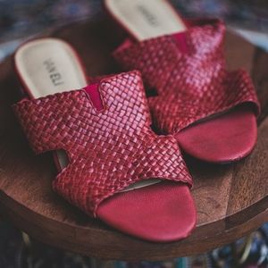 Vaneli Crimson Woven Sandal